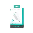 Joyroom JR-TG10 65W GaN 2x USB-C + USB-A wall charger 100W, USB-C USB-C 1.2m cable, hálózati töltő, fehér