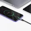 Ugreen US255 50125 USB-C (egyenes)/USB-C (szögletes) PD QC kábel 60W 3A 2m, szürke