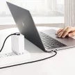 Ugreen US255 50125 USB-C (egyenes)/USB-C (szögletes) PD QC kábel 60W 3A 2m, szürke