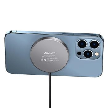   USAMS indukciós töltő US-CD183 mágneses 15W fekete CD183CDX01