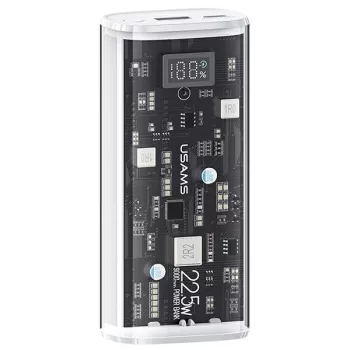   USAMS Powerbank 9000mAh PD 20W QC3.0+PD kétportos gyorstöltő fehér 10KCD18902 (US-CD189)