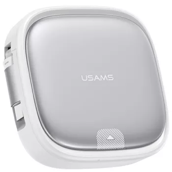 USAMS, 3in1 MicroUSB - USB-C - Lightning 60W, kábel, ezüst