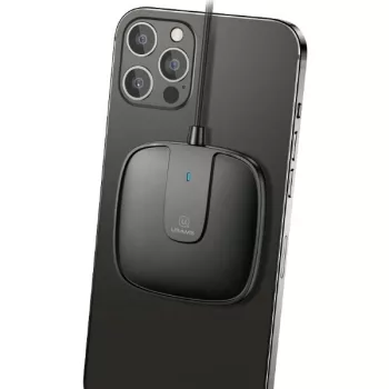   USAMS asztali indukciós töltő US-CD153 mágneses 15W iPhone 12 sorozat, fekete