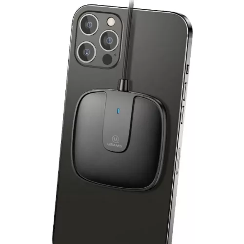 USAMS asztali indukciós töltő US-CD153 mágneses 15W iPhone 12 sorozat, fekete