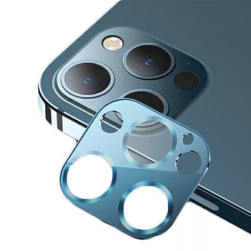 USAMS Camera Lens Glass iPhone 12 Pro Max metal BH707JTT04 (US-BH707) kameravédő, kék