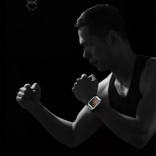 USAMS óraszíj tokkal Apple Watch 4/5/6/7/ SE 40/41mm., fekete