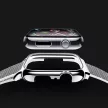 USAMS tok és csereszíj Apple Watch 4/5/6/7/SE 44/45mm,  piros