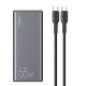 USAMS Powerbank PB59 30000mAh 65W 2xQC3.0+PD gyorstöltés, fekete