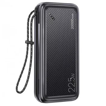   USAMS Powerbank PB60 20000mAh 22.5W 2xQC3.0+PD gyorstöltés, fekete