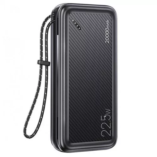 USAMS Powerbank PB60 20000mAh 22.5W 2xQC3.0+PD gyorstöltés, fekete