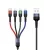 USAMS U26 fonott 4 az 1-ben 0,35 m 2A Fast Charge (2x Lightning/Micro USB/USB-C), kábel