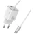 USAMS hálózati töltő JC Series CC261 20W GaN Mini hálózati gyorstöltő 2xUSB-C, fehér