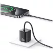 USAMS hálózati töltő JC Series CC264 30W GaN Mini hálózati gyorstöltő 2xUSB-C, fekete