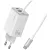 USAMS hálózati töltő JC Series CC266 65W GaN hálózati gyorstöltő 2xUSB-C 1xUSB-A, fehér