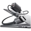 USAMS hálózati töltő JC Series CC266 65W GaN hálózati gyorstöltő 2xUSB-C 1xUSB-A, fehér