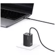 USAMS hálózati töltő JC Series CC266 65W GaN hálózati gyorstöltő 2xUSB-C 1xUSB-A, fehér