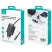 USAMS hálózati töltő JC Series CC266 65W GaN hálózati gyorstöltő 2xUSB-C 1xUSB-A, fehér