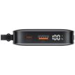 USAMS CD228 20W Dual Cabled Fast Charging Power Bank 10000mAh Type-C+iP Portable Phone Charger, acélszürke