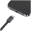 USAMS hálózati töltő Xiang Series CC296 30W 1xUSB-C 1xUSB-A + USB-C kábel, fekete