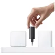 USAMS hálózati töltő Xiang Series CC296 30W 1xUSB-C 1xUSB-A + USB-C kábel, fekete