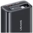 USAMS hálózati töltő Xiang Series CC296 30W 1xUSB-C 1xUSB-A + USB-C kábel, fehér