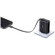 USAMS hálózati töltő Xiang Series CC296 30W 1xUSB-C 1xUSB-A + USB-C kábel, fehér