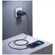 USAMS hálózati töltő Xiang Series CC296 30W 1xUSB-C 1xUSB-A + USB-C kábel, fehér