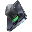 USAMS hálózati töltő CC305 T66 45W GaN 2xUSB-C , szürke