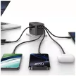 USAMS utazó hálózati töltő CC310 3xUSB-C 70W 4in1 US/AU/EU/UK, fekete