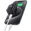 USAMS hálózati töltő JO Series CC262 30W USB-C + 1m USB-C/Lightning kábel, fehér