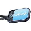 USAMS Induktív töltő Apple Watch CD245 2 1-ben 1200mAh powerbankkal + USB-C kábellel, titánium