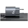 USAMS hálózati töltő CC290 T66 45W GaN 1xUSB-A 1xUSB-C , ezüst