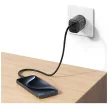 USAMS hálózati töltő CC290 T66 45W GaN 1xUSB-A 1xUSB-C , ezüst
