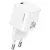 USAMS hálózati töltő JO Series CC260 20W USB-C + 1m USB-C/USB-C kábel, fehér