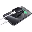 USAMS hálózati töltő JO Series CC260 20W USB-C + 1m USB-C/USB-C kábel, fehér