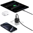 USAMS hálózati töltő JO Series CC260 20W USB-C + 1m USB-C/USB-C kábel, fehér