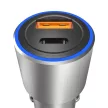 Dudao USB / USB autós töltő Type C Power Delivery Quick Charge 22.5 W, szürke (R4PQ)