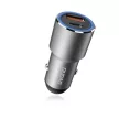 Dudao USB / USB autós töltő Type C Power Delivery Quick Charge 22.5 W, szürke (R4PQ)