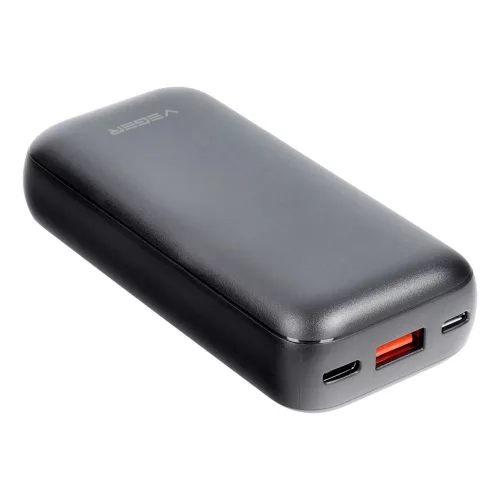VEGER powerbank 10 000 mAh PD QC3.0 3A 20W S10 (W1135), fekete