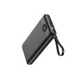 VEGER powerbank 10 000 mAh beépített kábelekkel Micro USB/USB-C/Lightning C10 (W1116), fekete