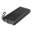 VEGER powerbank 20 000 mAh beépített kábelekkel Micro USB/USB-C/Lightning C20 (W2047), fekete
