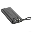 VEGER powerbank 20 000 mAh beépített kábelekkel Micro USB/USB-C/Lightning C20 (W2047), fekete