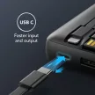 VEGER powerbank 20 000 mAh beépített kábelekkel Micro USB/USB-C/Lightning C20 (W2047), fekete