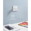VEGER hálózati töltő USB A + Type C PD QC3.0 3A 30W VLS302U, fehér