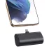 VEGER powerbank 5000 mAh beépített csatlakozóval USB-C PD QC3.0 3A 20W PlugOn (W0556), fekete