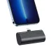VEGER powerbank 5 000 mAh beépített csatlakozóval Lightning PD QC3.0 3A 20W PlugOn (W0556P), fekete