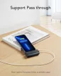 VEGER powerbank 5 000 mAh beépített csatlakozóval Lightning PD QC3.0 3A 20W PlugOn (W0556P), fekete