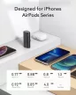 VEGER powerbank 5 000 mAh beépített csatlakozóval Lightning PD QC3.0 3A 20W PlugOn (W0556P), fekete