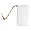 VEGER powerbank 10 000 mAh indukciós töltéssel MagSafe PD QC3.0 2A 20W MagOn (VP1151/W1151), fehér