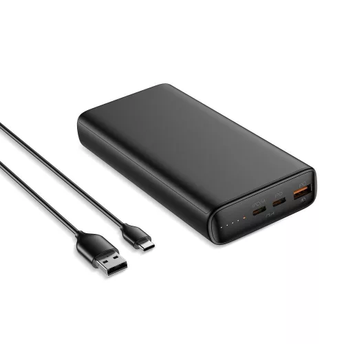 VEGER powerbank 20 000 mAh PD QC3.0 5A 100W T100 (W2032C-100), fekete
